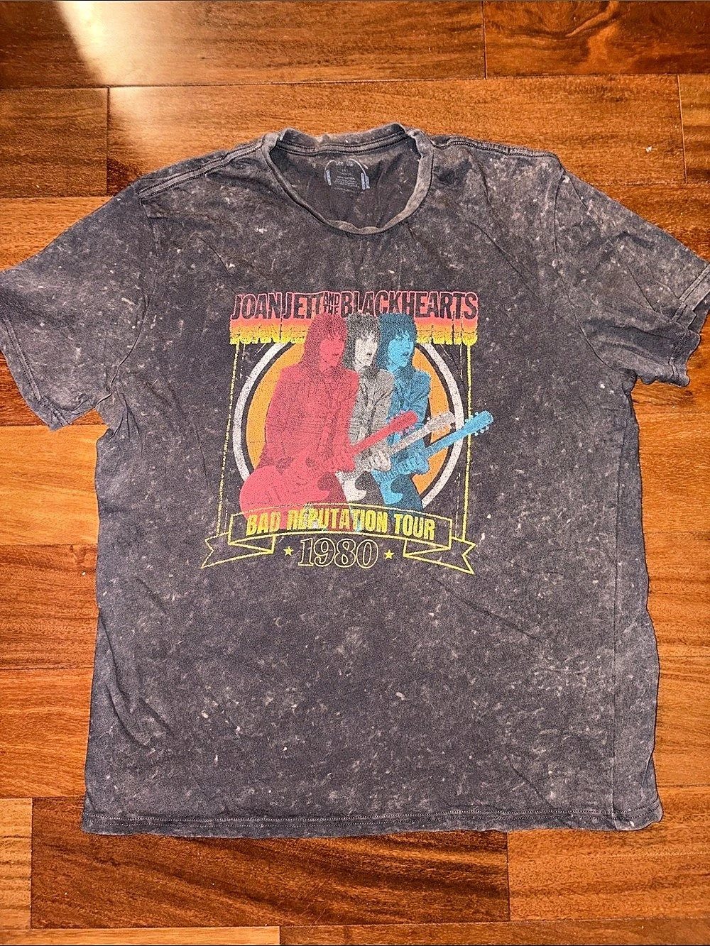Lee Joan Jett & The Blackhearts Bad Reputation Tour 1980 T-Shirt